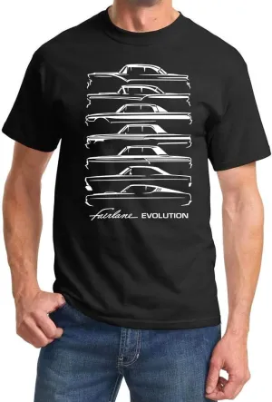1955-69 Ford Fairlane Evolution Classic Design Tshirt