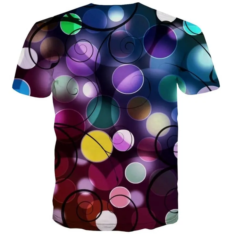 abstract tshirt  Casual personality  art costume man Casual fun geometric colorful art