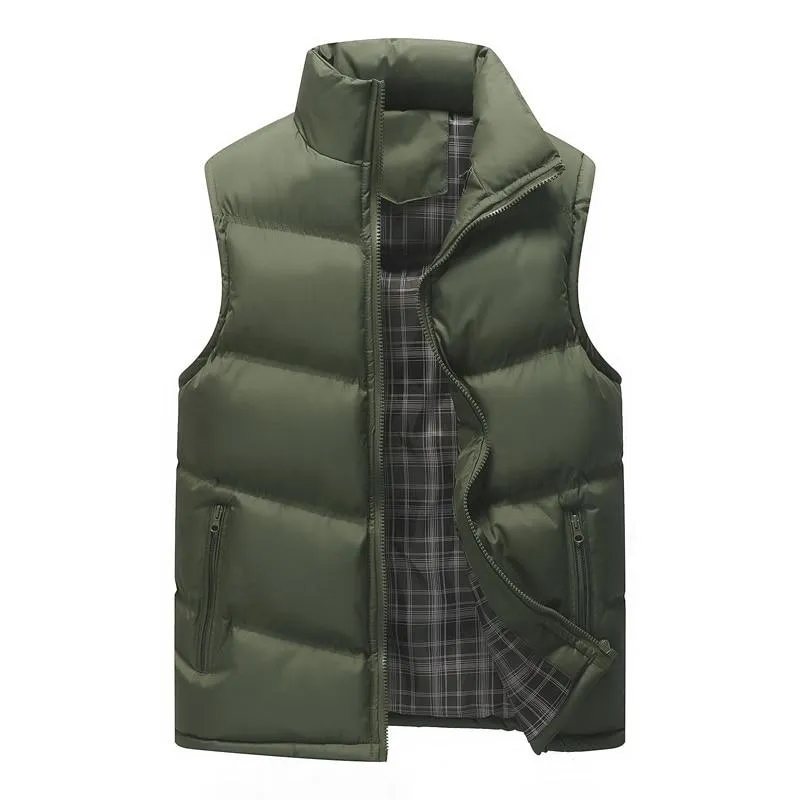 Angelo Ricci™ Brand Winter Cotton-Padded Vest