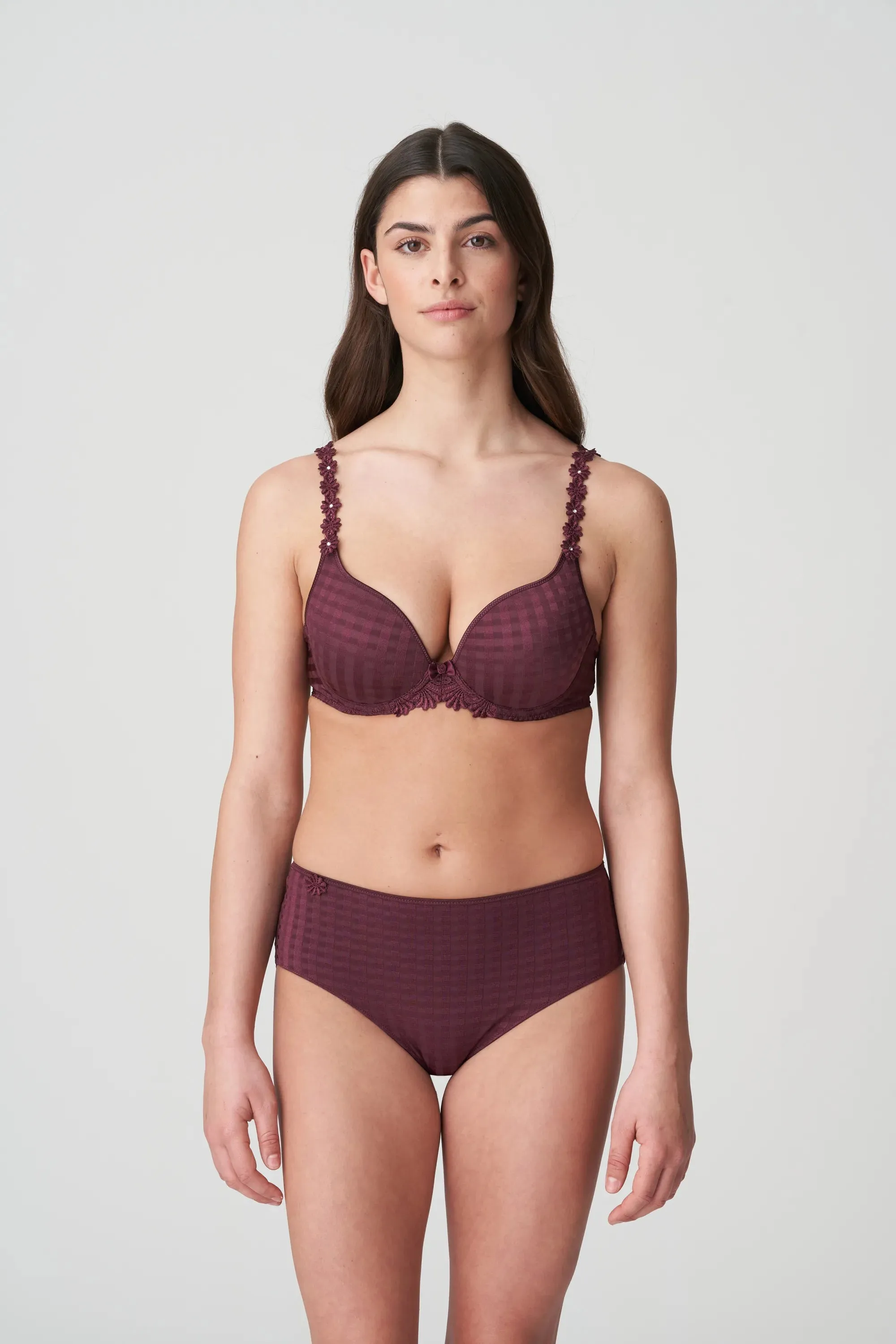 Avero Heartshape Padded Bra - Wine
