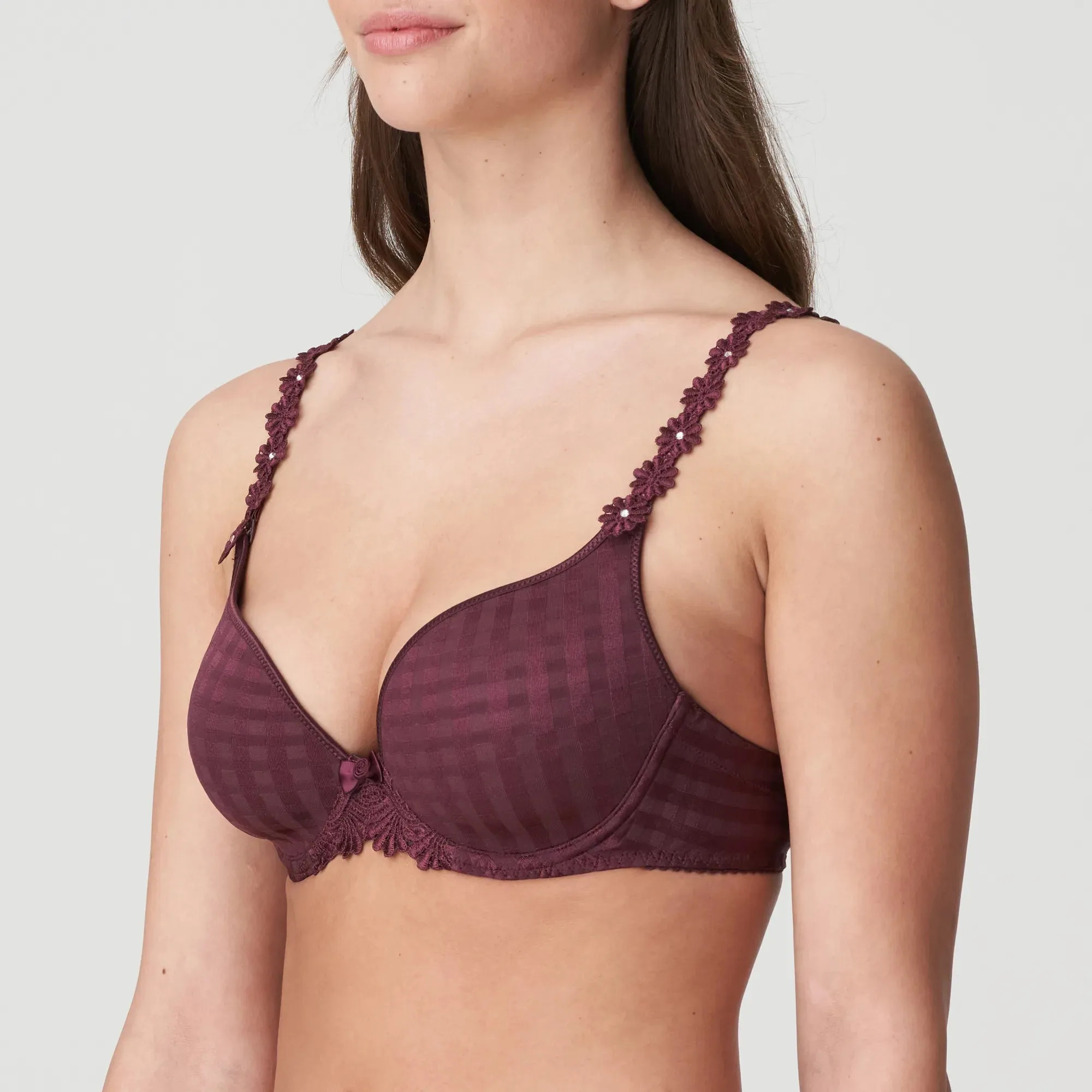 Avero Heartshape Padded Bra - Wine