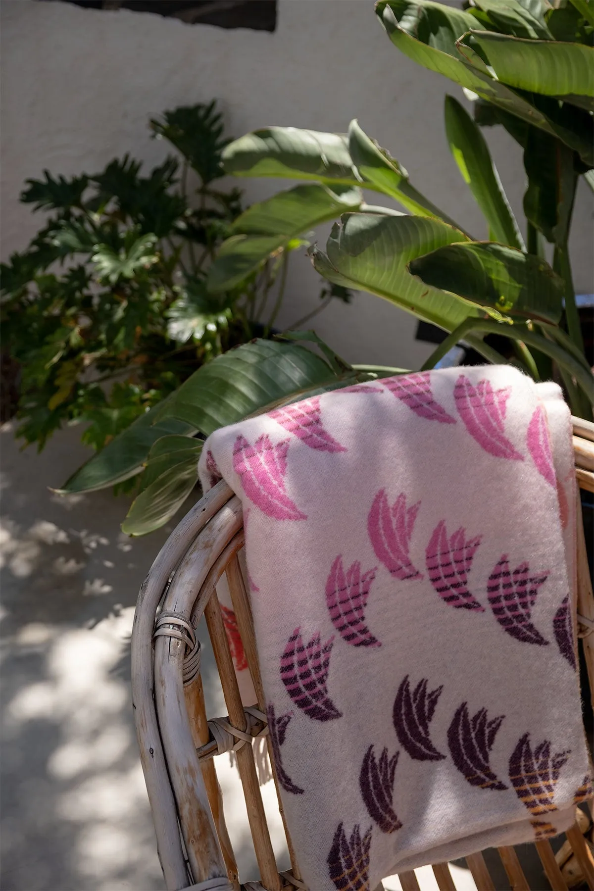 Banana Rainbow Wool Cashmere Blanket