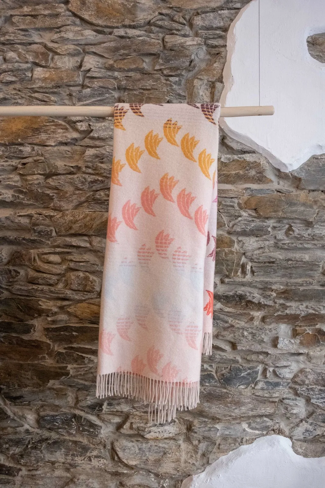 Banana Rainbow Wool Cashmere Blanket