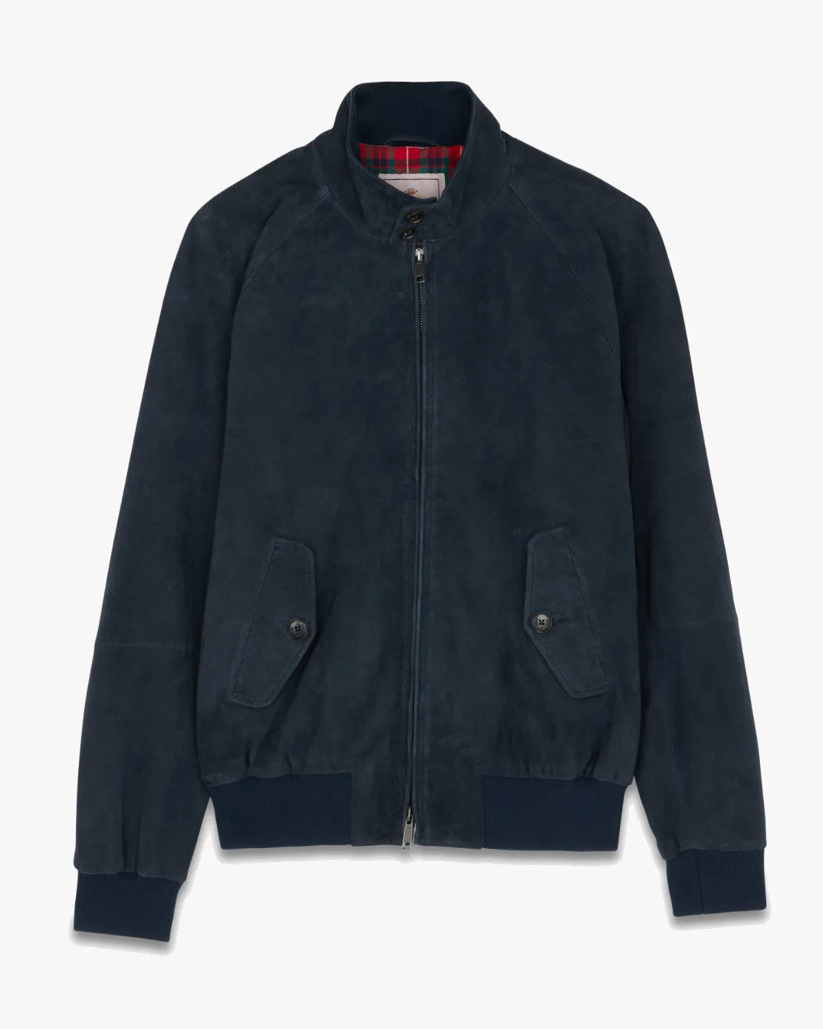 Baracuta G9 Suede Harrington Jacket - Navy