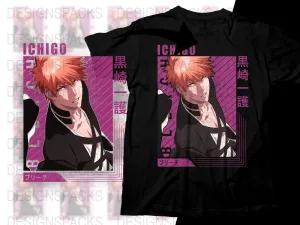 Bleach Ichigo Kurosaki Anime Graphic Png Digital Download
