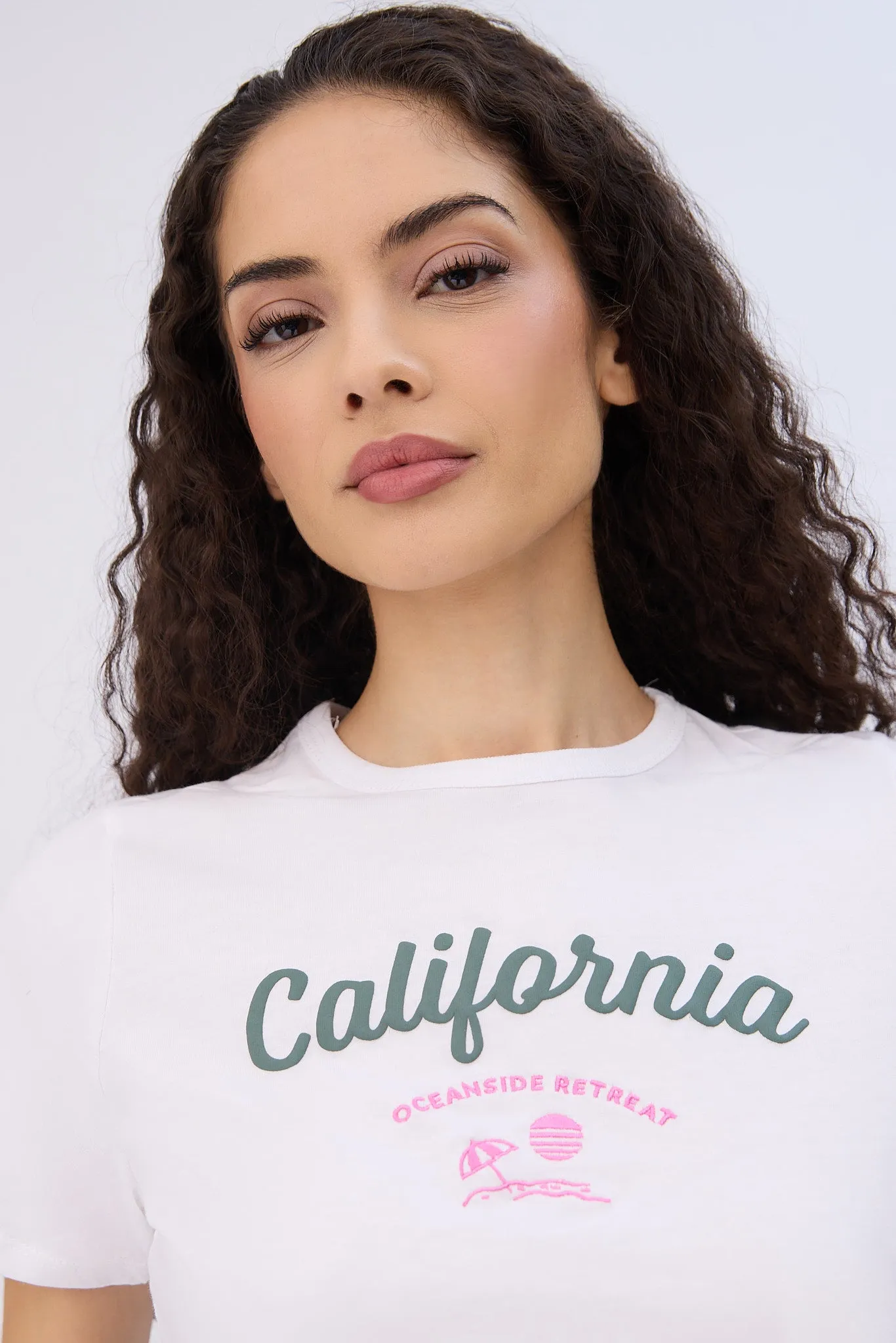 California Oceanside Retreat Graphic Baby Tee