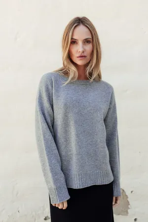 Cashmere Merino Jersey - Soft Grey