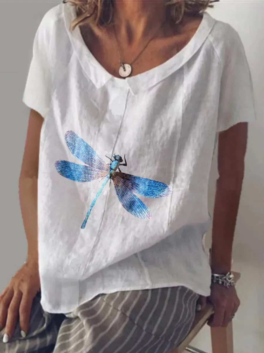 Casual Loose Print Top
