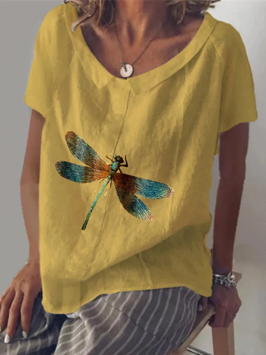 Casual Loose Print Top