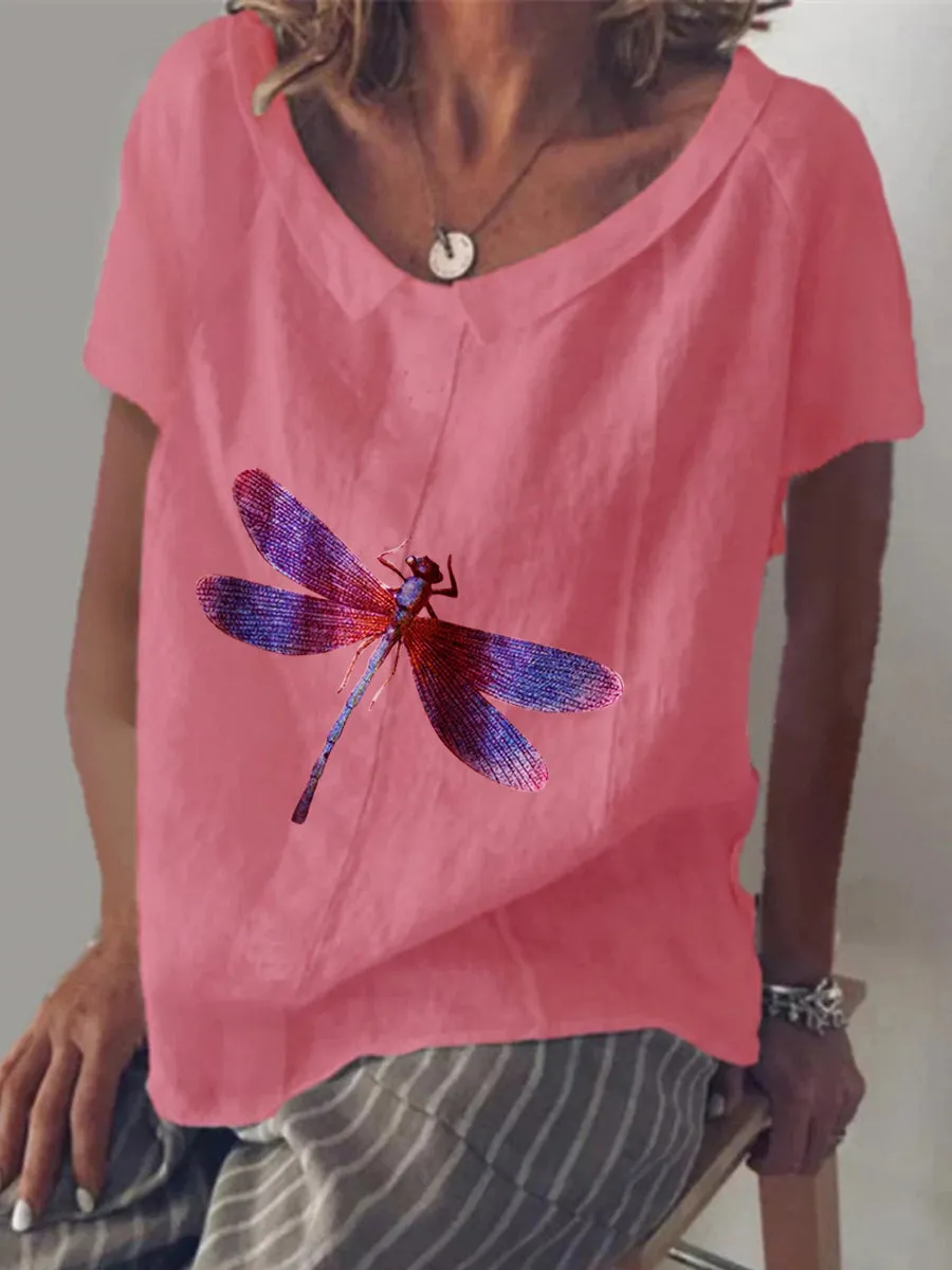 Casual Loose Print Top