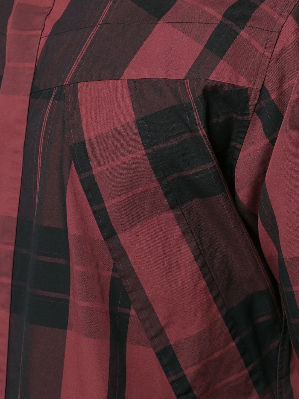 Checkered Panel Shirt