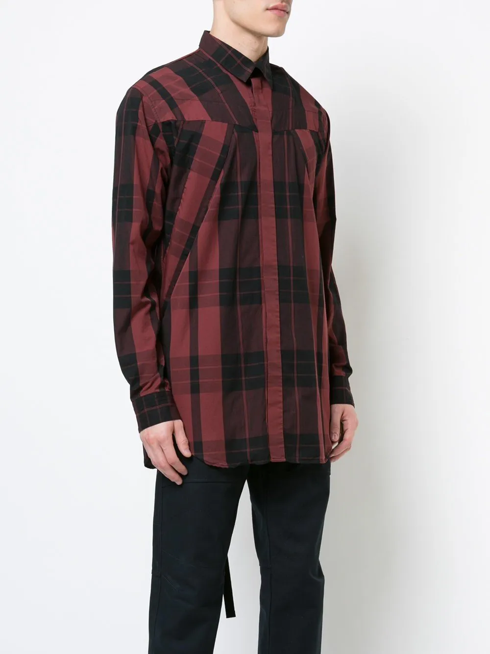 Checkered Panel Shirt