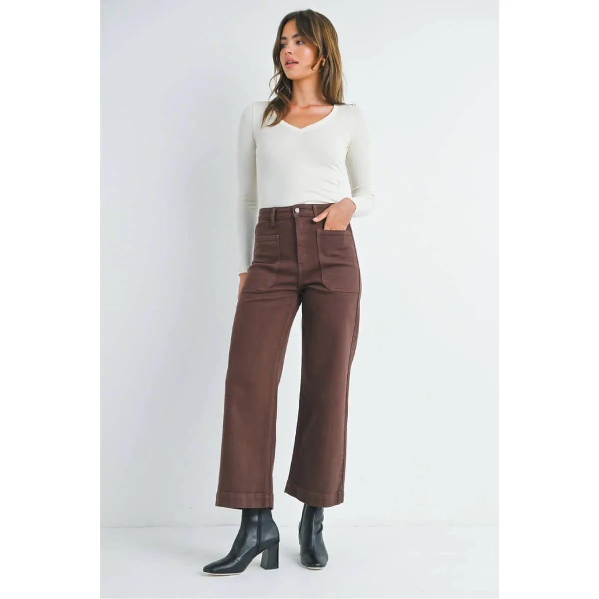 Colored Denim Utility Pants