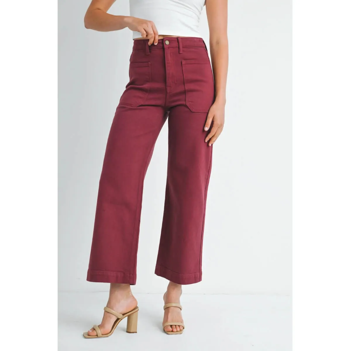Colored Denim Utility Pants
