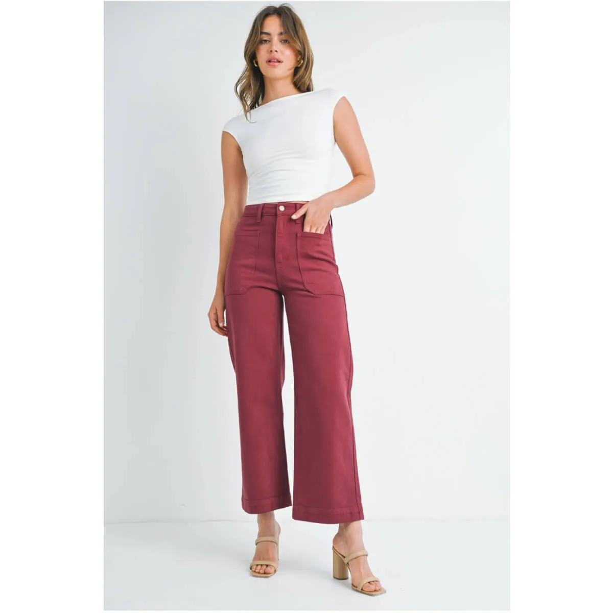 Colored Denim Utility Pants