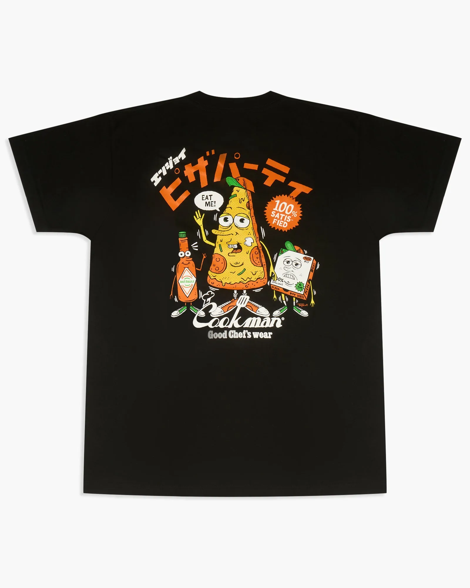 Cookman TM Paint Pizza Party Tee - Black