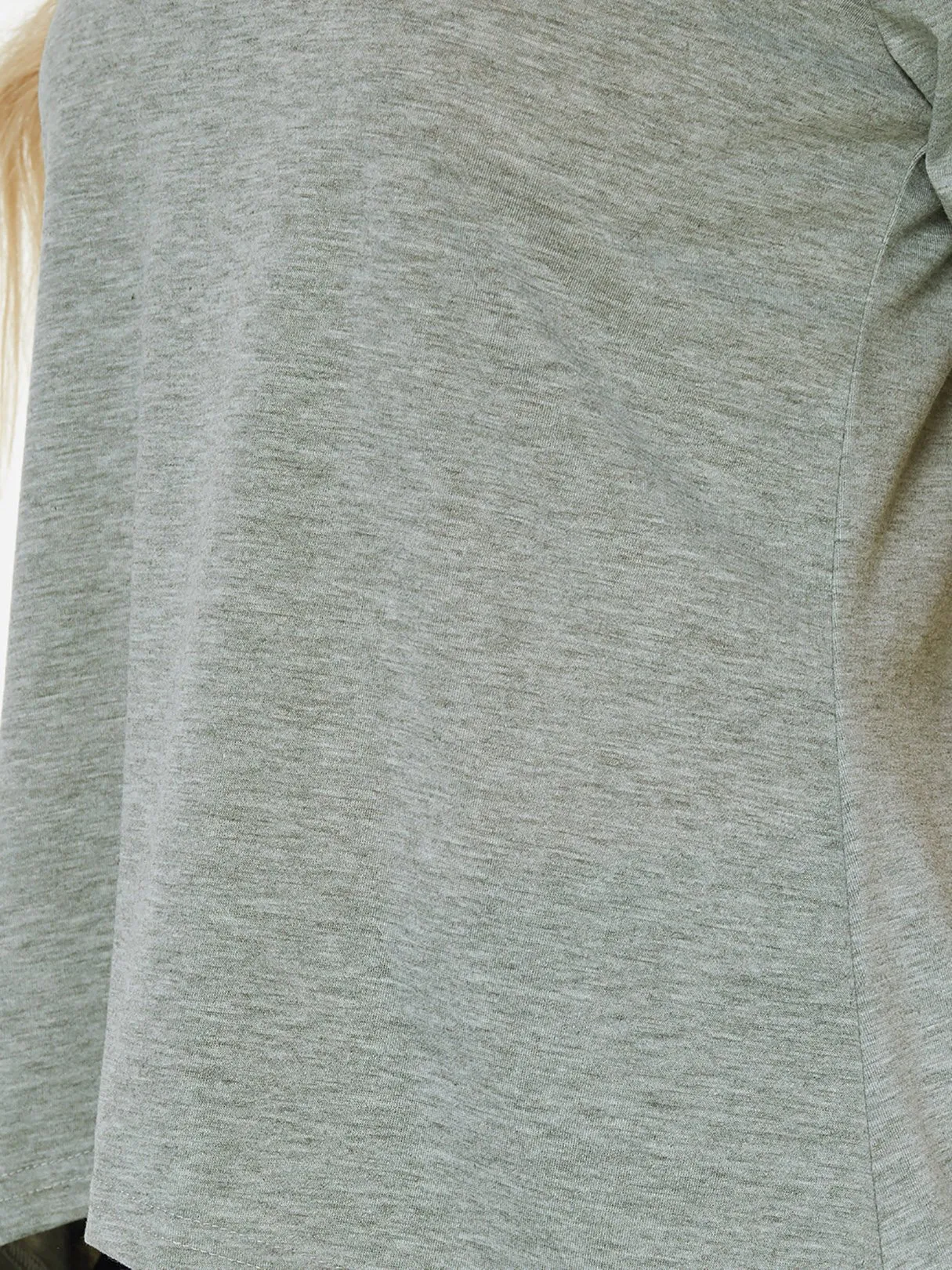 Custom Cold Shoulder Short Sleeve Irregular Hem T-Shirts