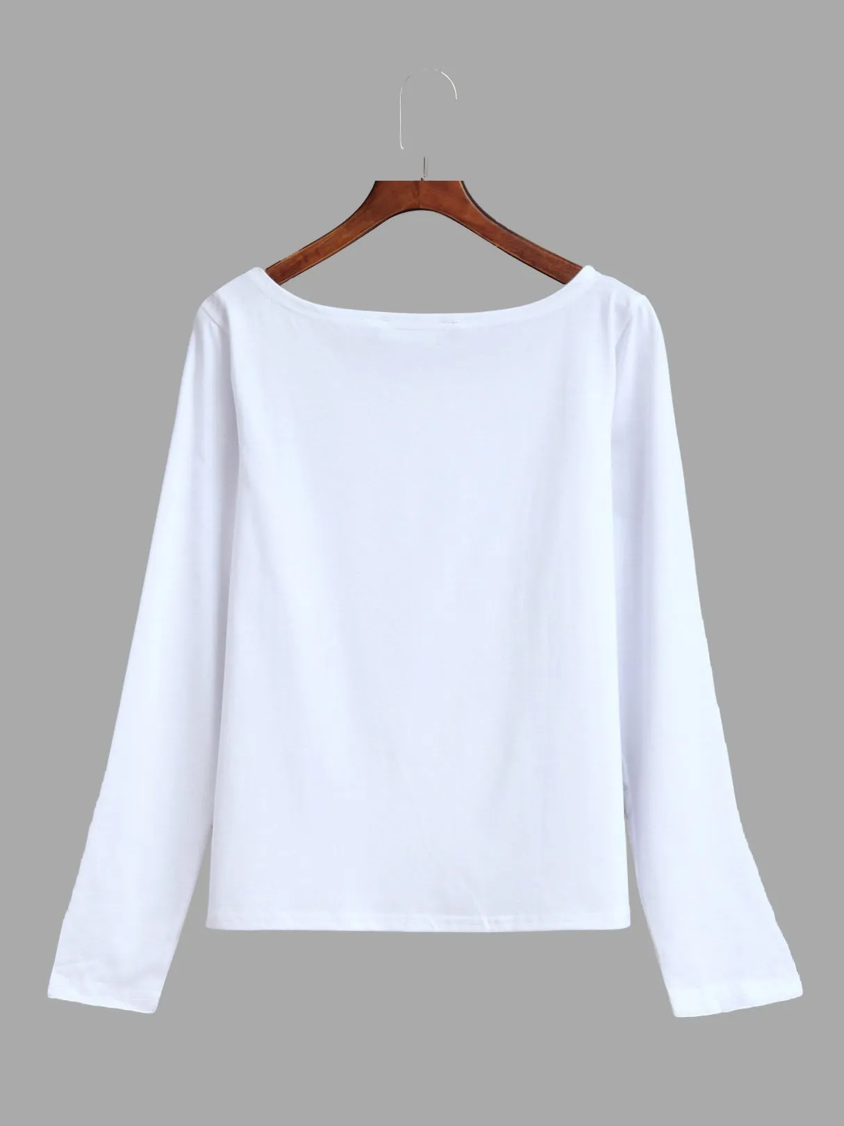Custom One Shoulder Long Sleeve T-Shirts