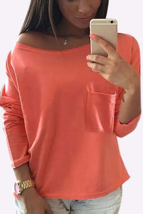 Custom One Shoulder Long Sleeve T-Shirts