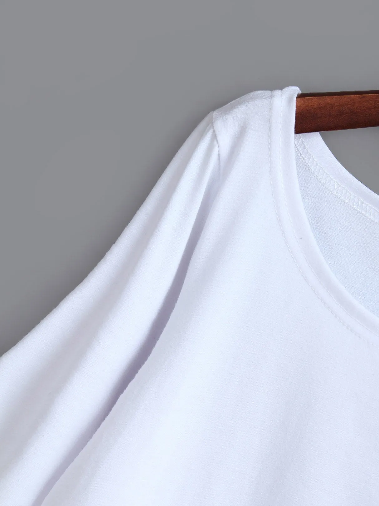 Custom One Shoulder Long Sleeve T-Shirts