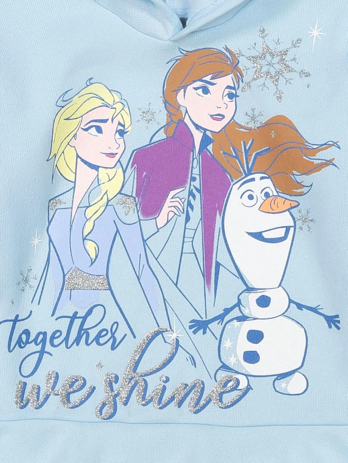 Disney Frozen Olaf Princess Anna Queen Elsa Girls Fleece Hoodie and Leggings Outfit Set Toddler to Big Kid
