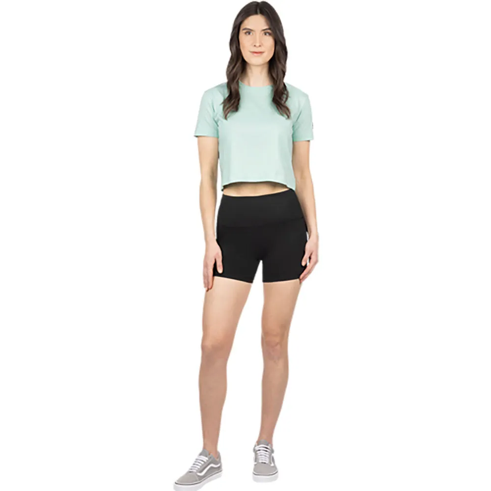 FXR Align Crop T-Shirt Light Sage Green