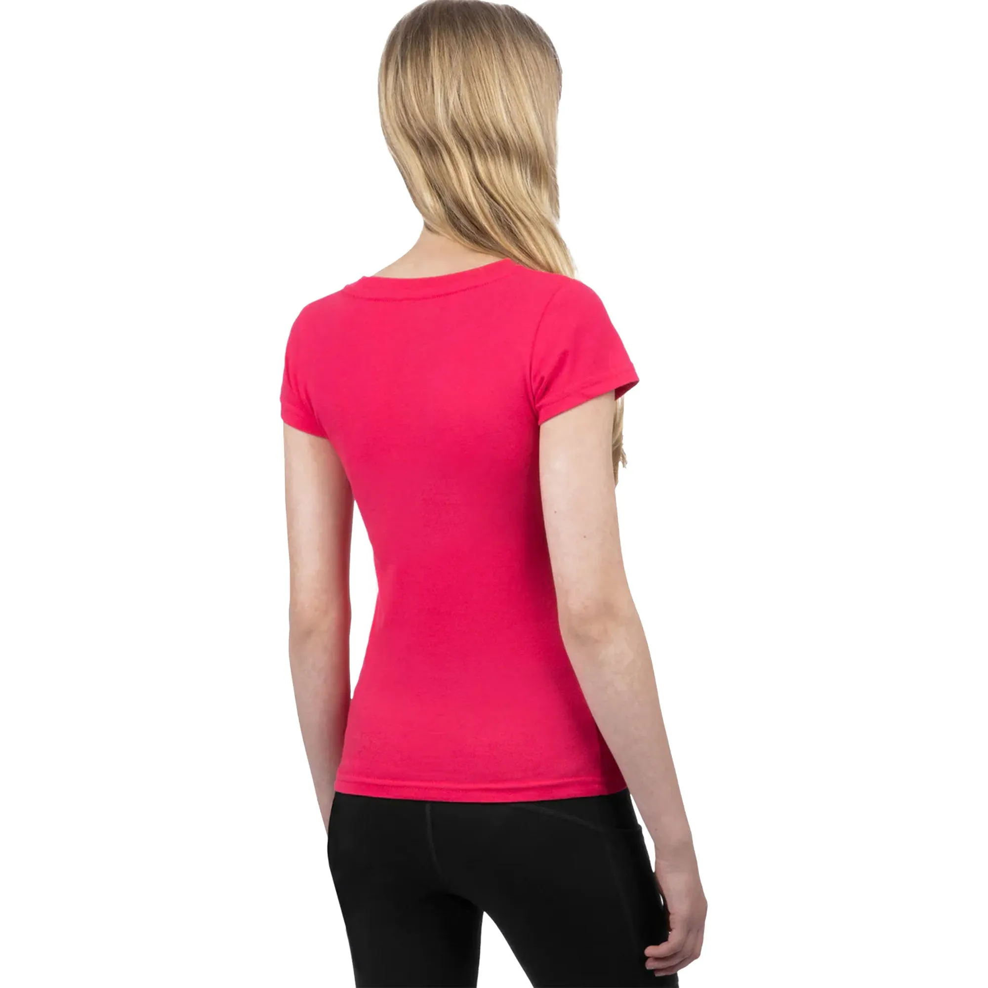 FXR  Girls Broadcast Premium T-Shirt Tee Short Sleeve Cotton Casual Razz E Pink