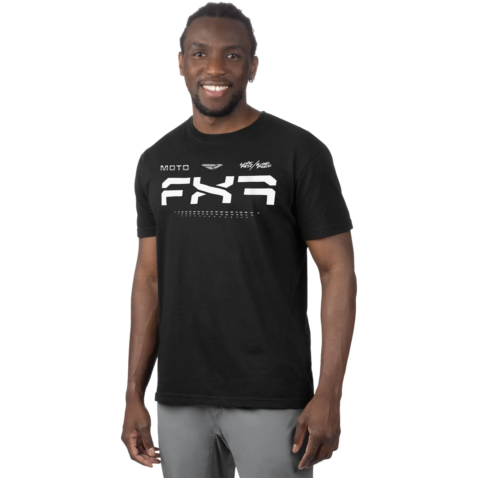 FXR Moto Premium T-Shirt Black/White