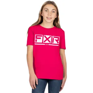 FXR Podium Premium T-Shirt Razz/White Blue