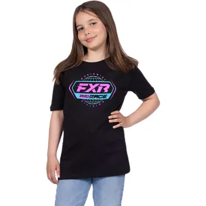 FXR Race Division Premium T-Shirt Black/E.Pink