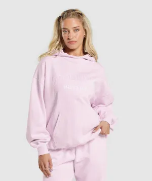 Gymshark Strength Department Graphic Hoodie - Lemonade Pink