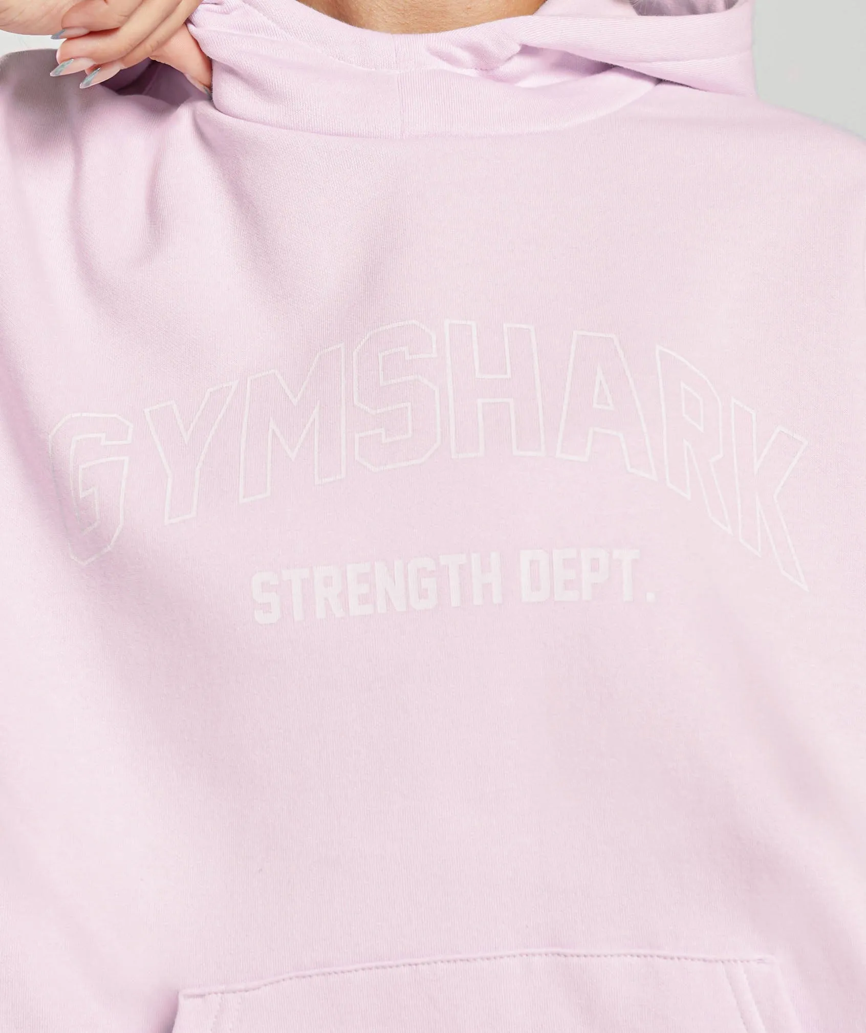 Gymshark Strength Department Graphic Hoodie - Lemonade Pink