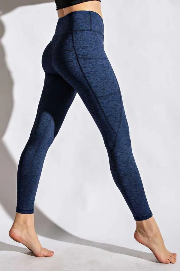 High Waisted Side Pocket Full Leggings