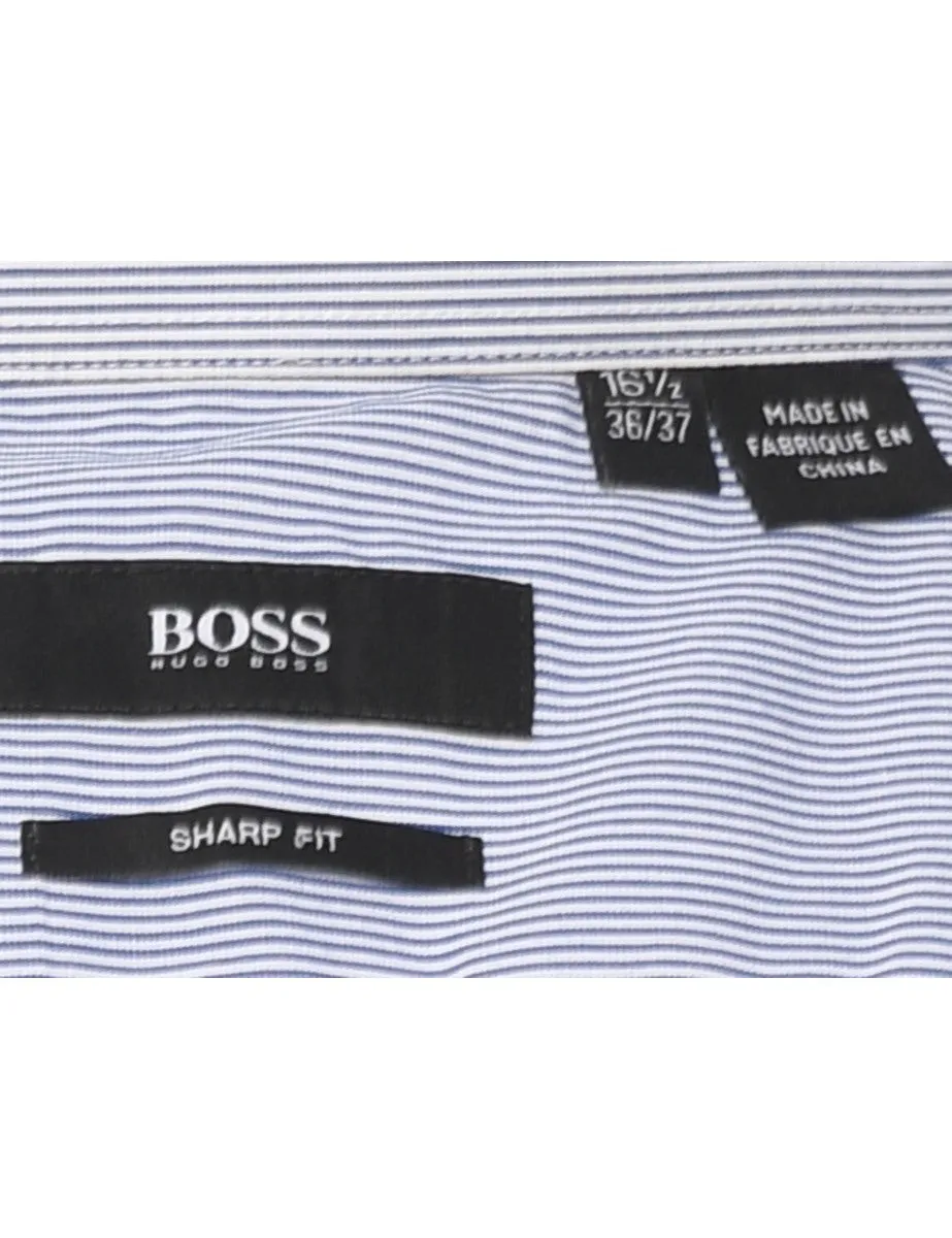 Hugo Boss Light Blue & White Classic Shirt - M