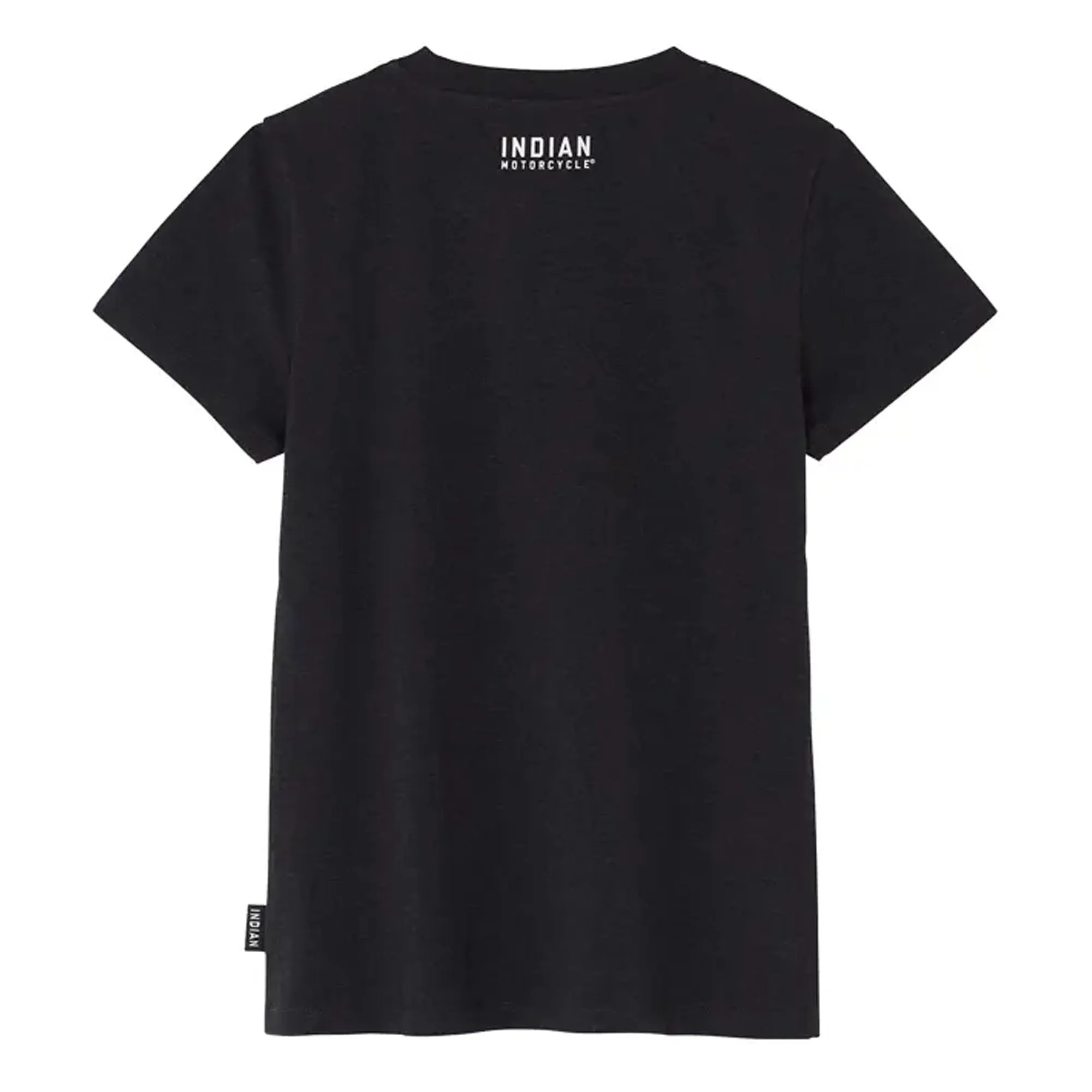 Indian Motorcycle Womens Tri Color Block Logo T-Shirt Black