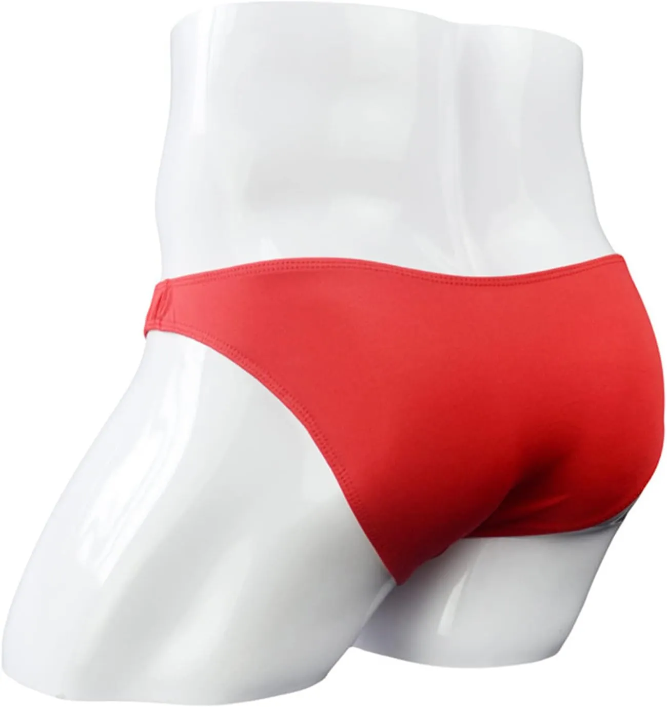 JEsilunmaMY Mens Open Front Briefs Low Waist Hollow Bikini Underwear Lingerie See Through Underpants with Metail O Ring