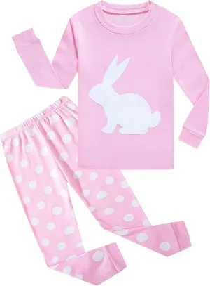 KikizYe Little Big Girls Pajamas Set Long Sleeve PJs 100% Cotton Pyjamas