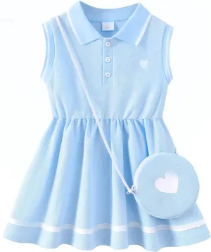 Little Toddler Girl Sporty Dress Summer Clothes Ruffle Sleeveless Kids Dresses Sport Causal Beach Sundress Girl Outfits