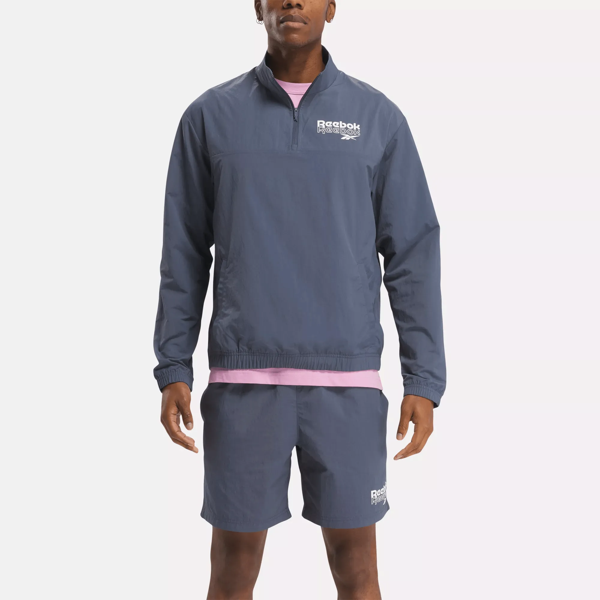 Men's Reebok Identity Brand Proud Quarter-Zip Top