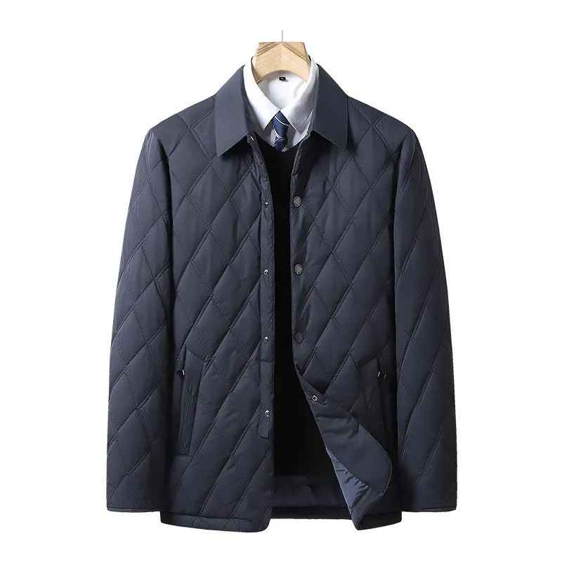 Middle-aged And Elderly Padded Jacket Warm Business Cotton-padded Casual Coat