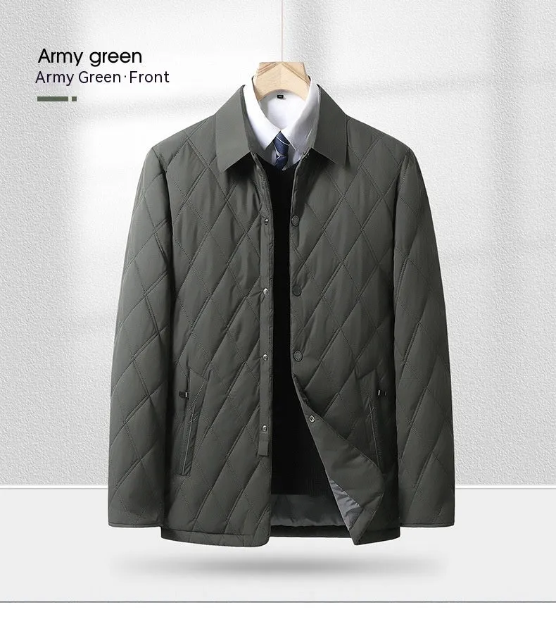 Middle-aged And Elderly Padded Jacket Warm Business Cotton-padded Casual Coat