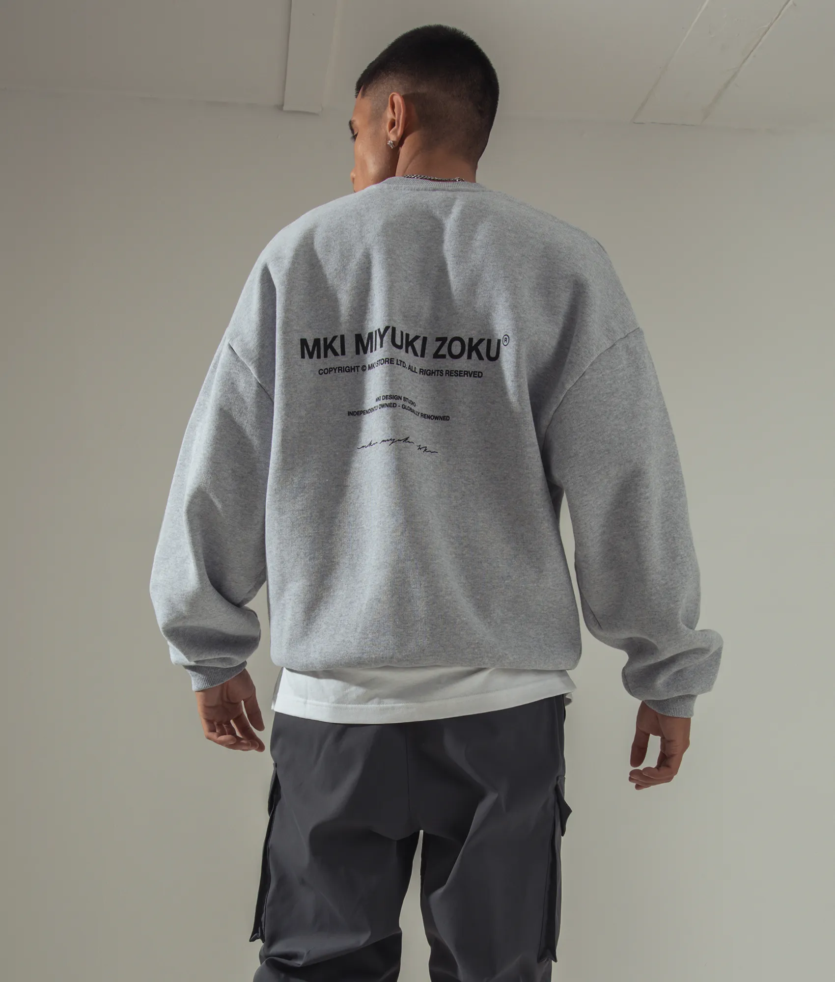Oversized Fit Design Studio Crewneck Sweatshirt