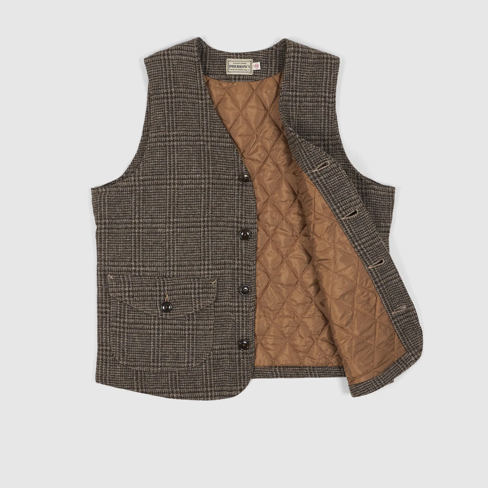 Pherrow`s Prince of Wales Pattern Padded Vest
