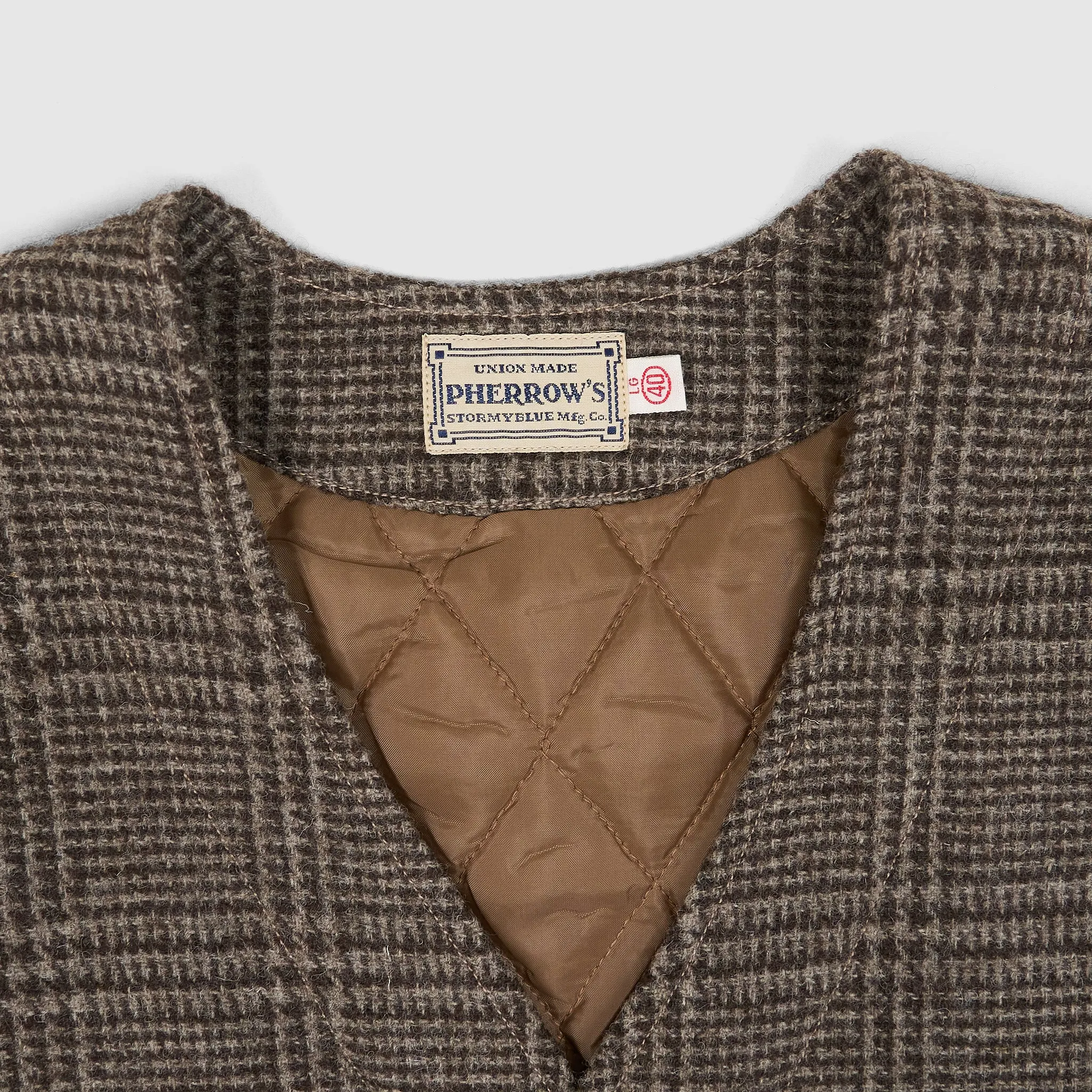 Pherrow`s Prince of Wales Pattern Padded Vest