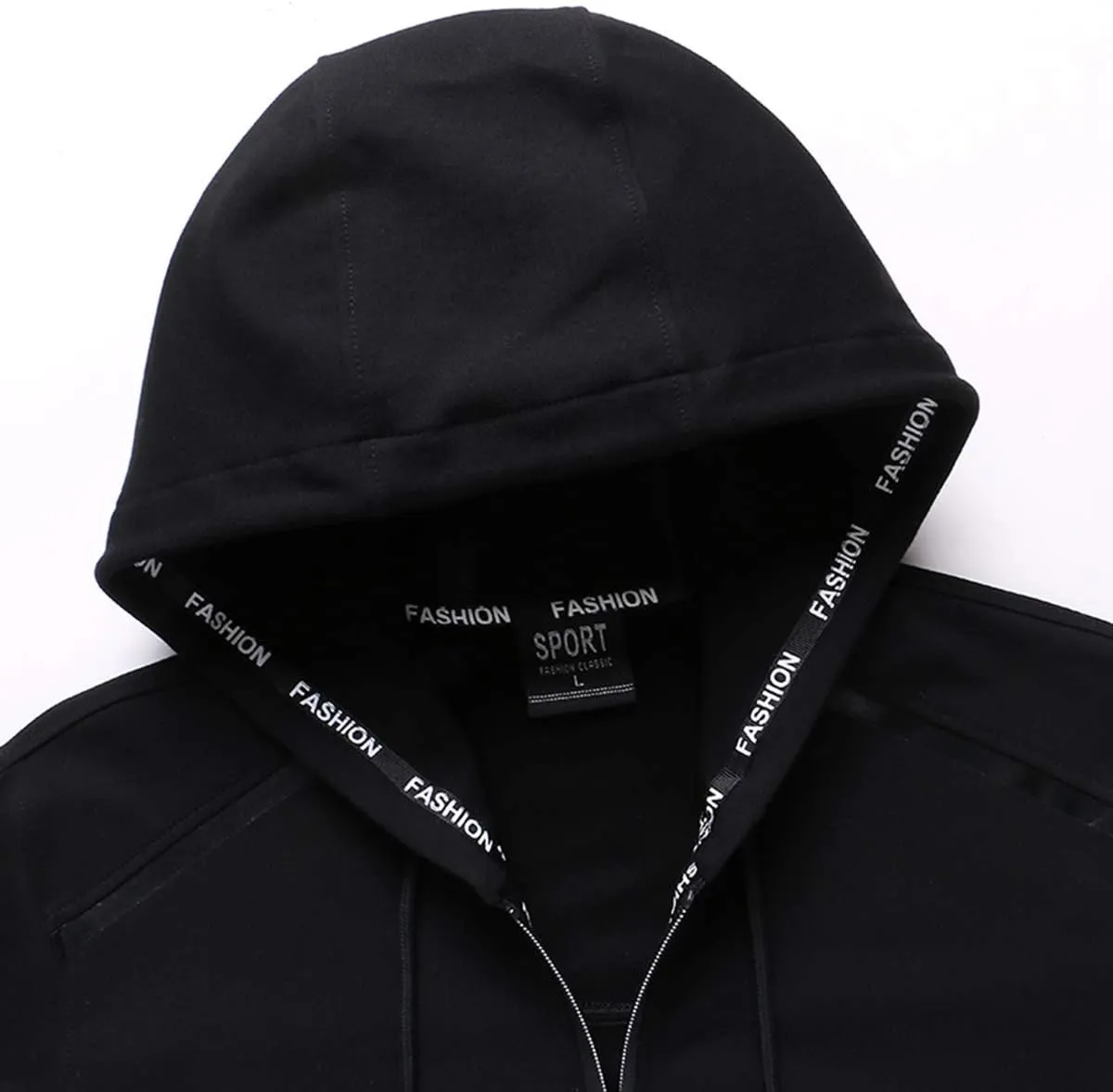 PRIJOUHE Men's Tracksuit Hooded Fitness Sport Suits Gym Hoodie 2 Piece Hoodies Joggers Sweatpants Sets Gym Jogging Tracksuits