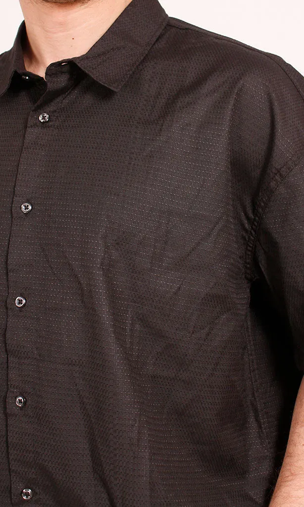 R206336 - Ready Garment Short-Sleeve Button-Up Shirt - Black