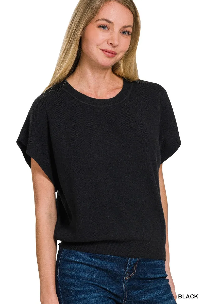 Round Neck Dolman Sweater