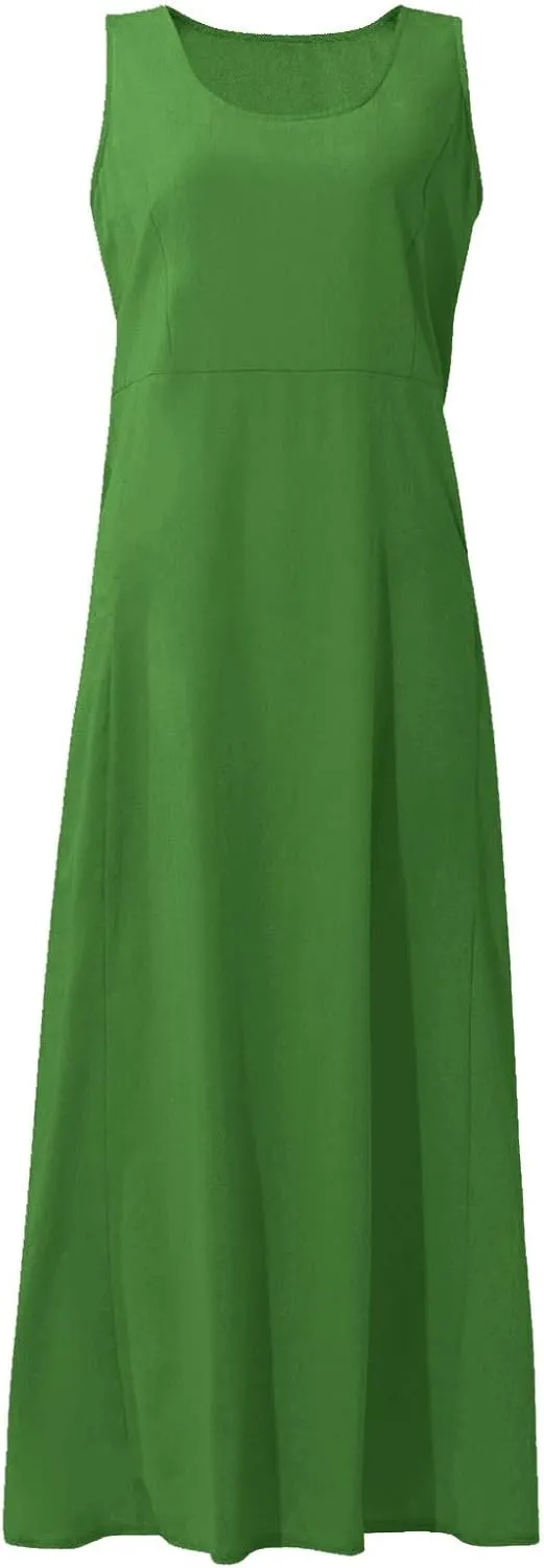 Spring Dresses for Women 2025 Flowy Dress Plus Size Beach Travel Vacation Casual Dress