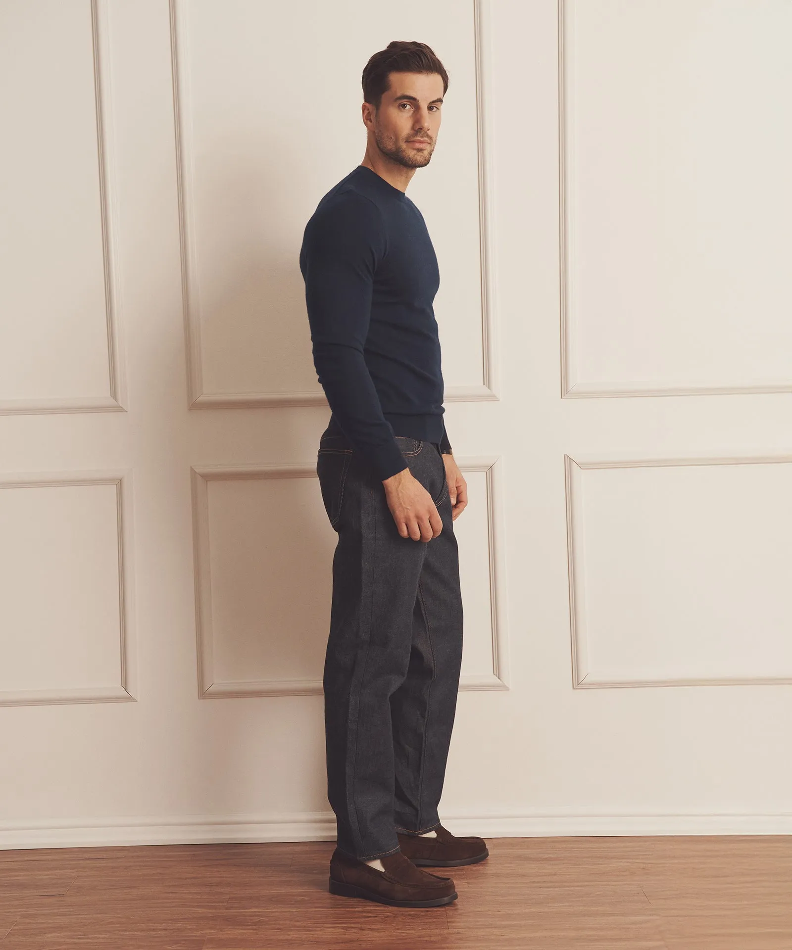 Super Fine Cashmere Long Sleeve Crewneck