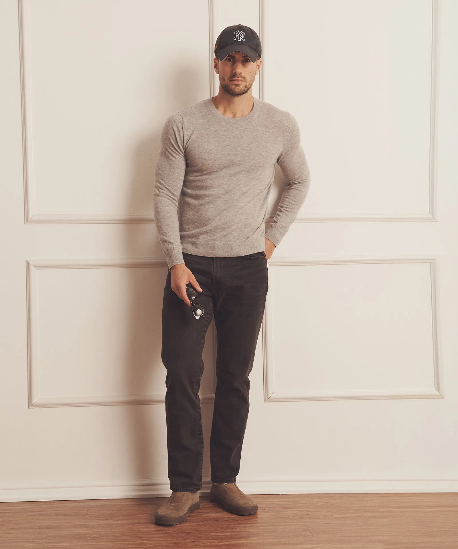 Super Fine Cashmere Long Sleeve Crewneck